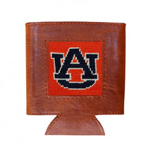 Load image into Gallery viewer, Auburn (Orange) Needlepoint Can Cooler
