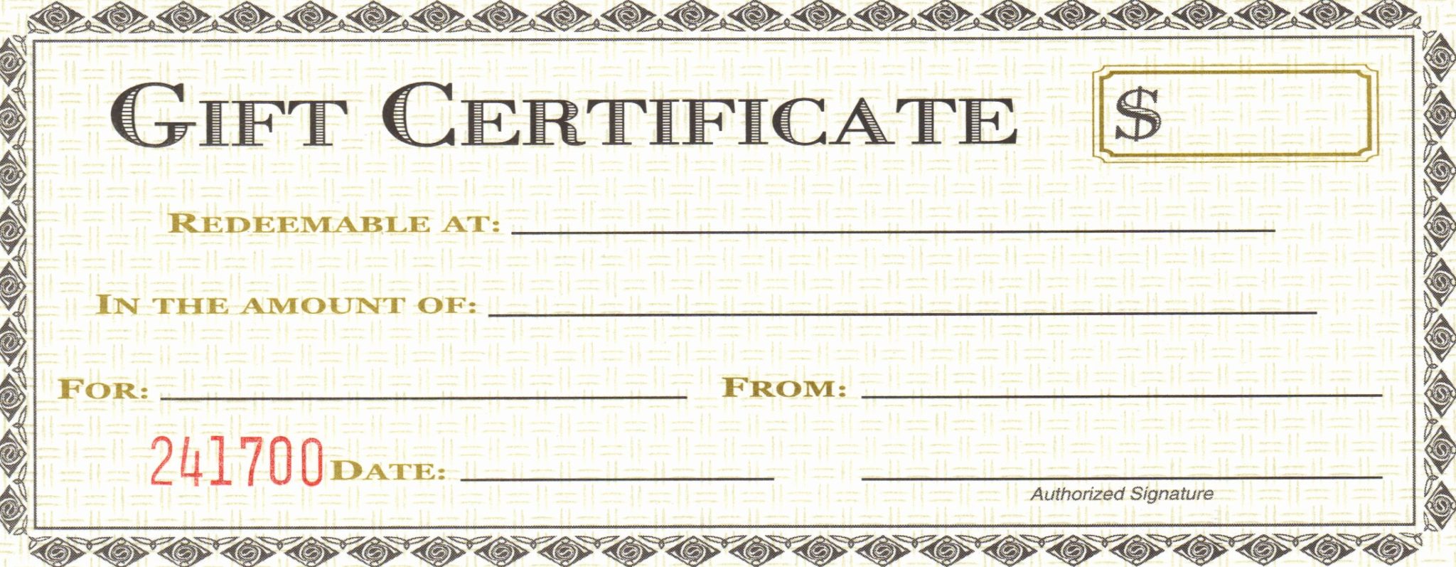 Excel Gift Certificate Template