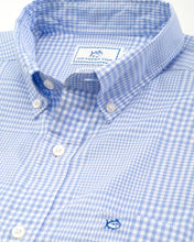 Load image into Gallery viewer, SOUTHERN TIDE - COASTAL PASSAGE ONSHORE GINGHAM SPORT SHIRT - SKY BLUE
